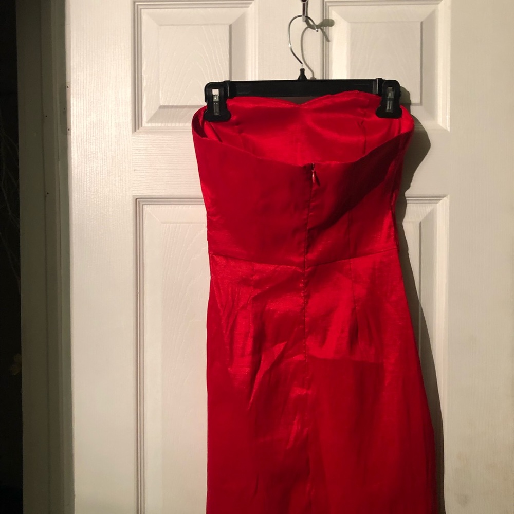 Red Mini Cocktail Dress - Picture 8 of 8